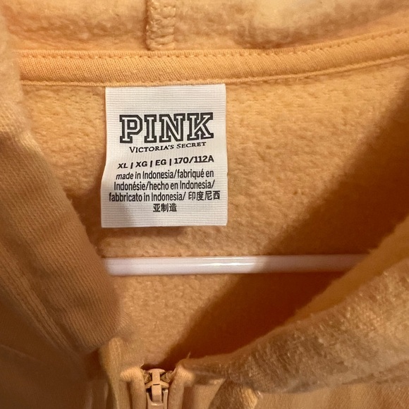PINK Victoria's Secret tangerine Fleece Jacket - Picture 4 of 5